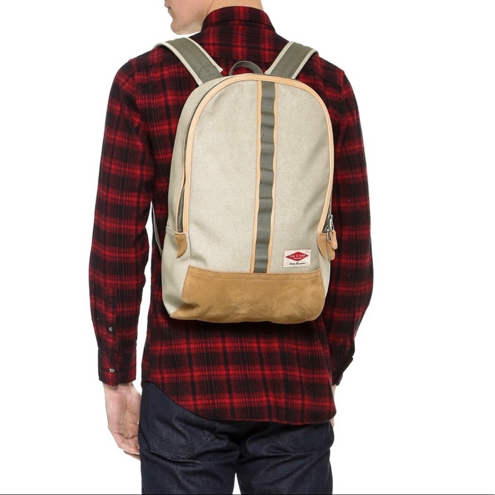 Rag & Bone Derby Backpack canvas suede